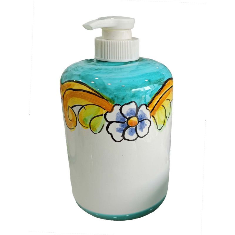 Soap dispenser. Brushed line. Vietri Ceramics