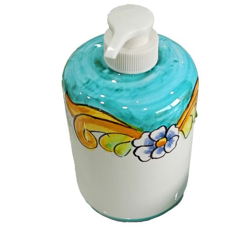 Dosatore sapone. Linea Pennellati Ceramica Vietrese 2
