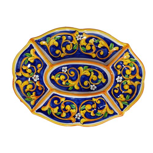 Appetizer dish. Cold dinner. 5 sections. Baroque &...