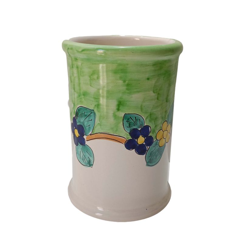 Jar Flowers line. handpainted Vietri ceramic