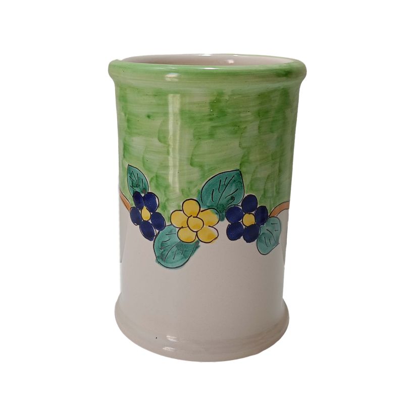 Jar Flowers line. handpainted Vietri ceramic