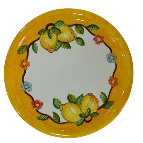 Restaurant Line – Pizzateller Zitrone und Blume, Linie Vietri Ceramics.