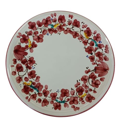 Restaurant Line - Pizza Plate. Vietri Ceramic Flowers Line.