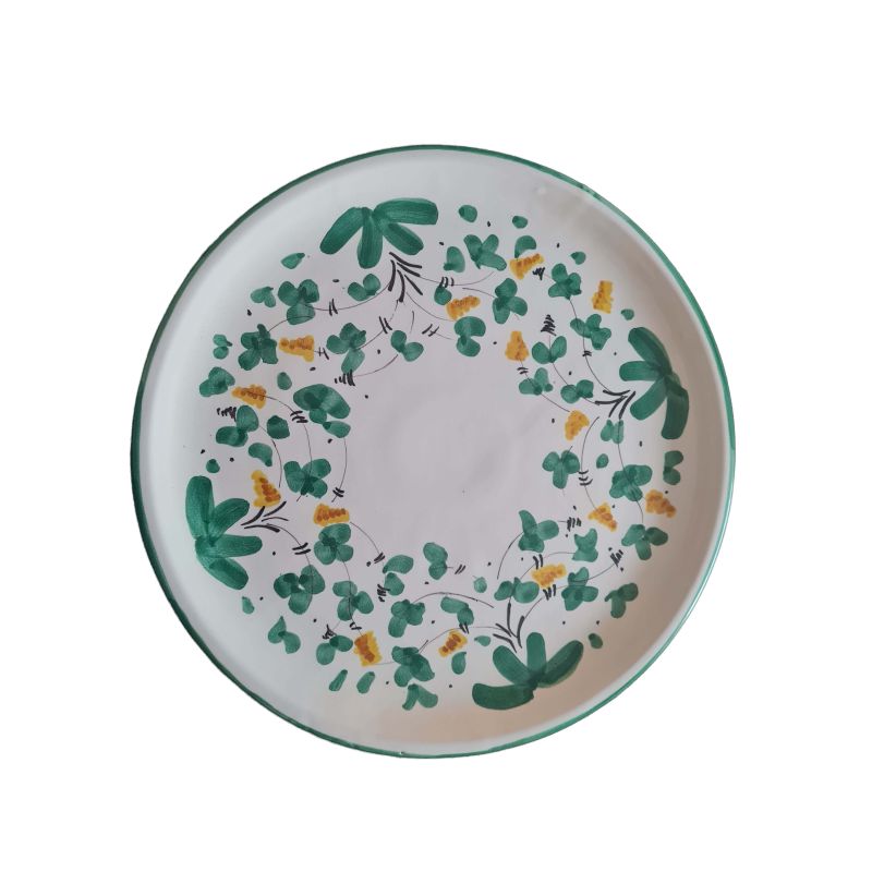Linea Ristoranti - Piatto Pizza Linea Primavera Fiorellini Big Mama Ceramica di Vietri.