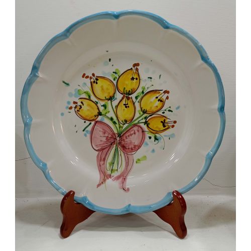 Plate. Spring Collection. Vietri ceramic. Hand-painted....