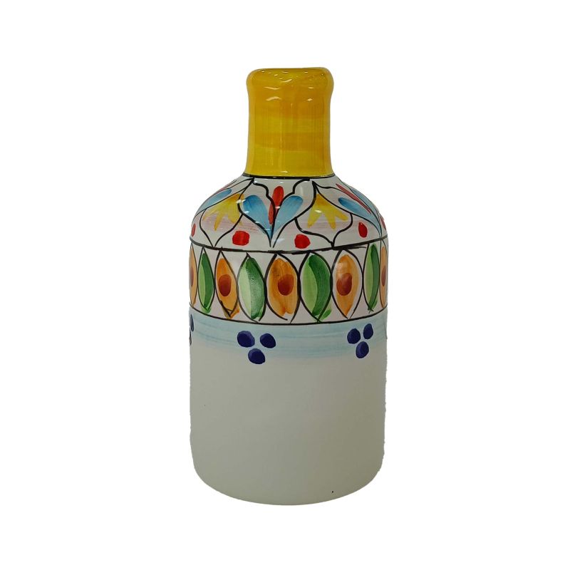 Oil and vinegar bottle. Geometric line. Vietri...