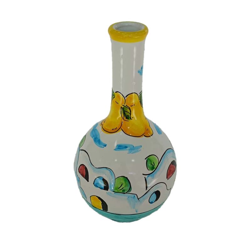 Oil and vinegar bottle, drop-shaped. Houses &...
