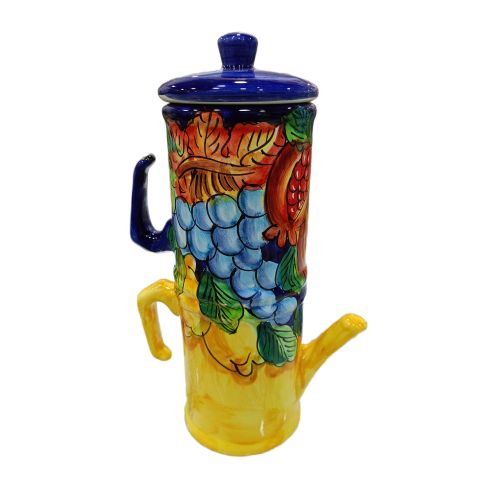 Coffee maker holder. handpainted Vietri ceramic