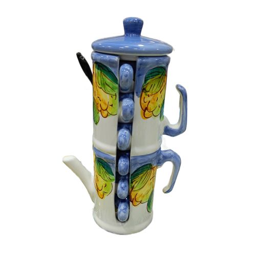 Coffee maker holder. handpainted Vietri ceramic