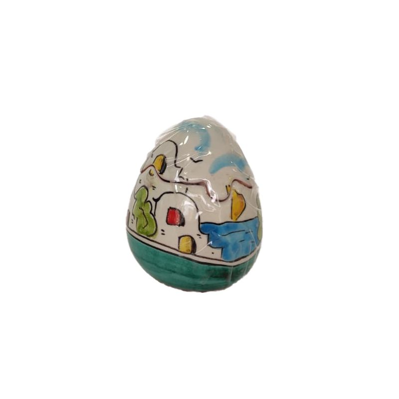 Uova pasquali decoro Fiori e Limoni. Ceramica...