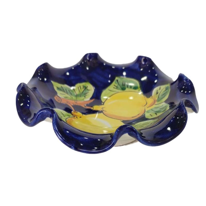 Coppa smerlata Linea Limoni. Ceramica di Vietri...