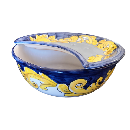 Mozzarella Cheese Pot Baroque - handpainted Vietri ceramic