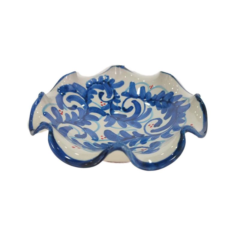 Coppa smerlata Linea Barocco. Ceramica di...