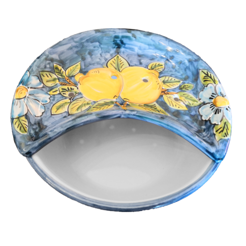 Mozzarella Cheese Pot blue border and lemons line -... 2