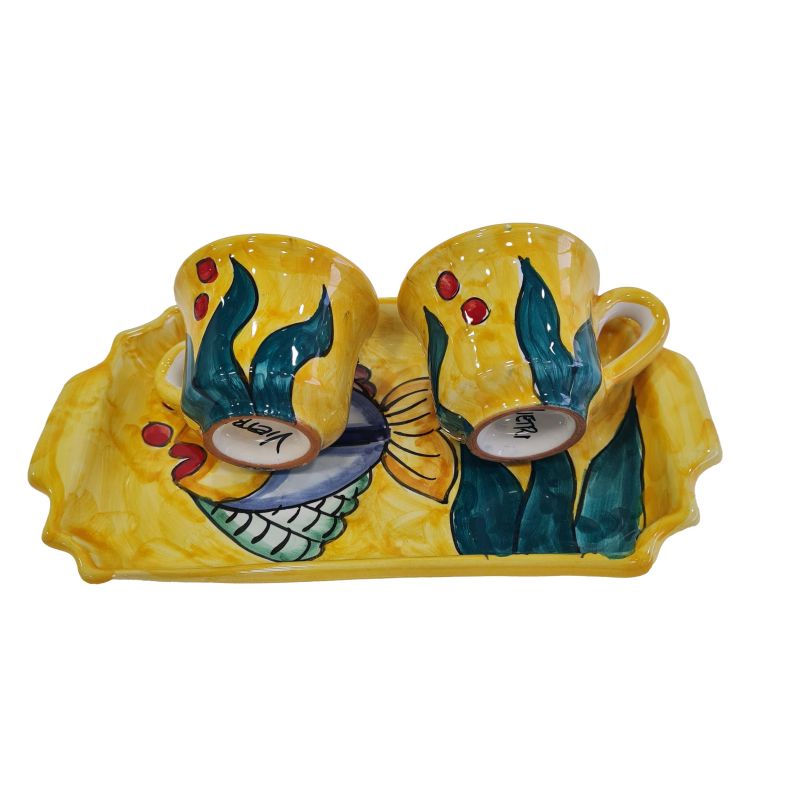 Kaffee-Tassen- und Tablett-Set „Tet-a-Tet“...