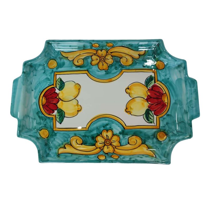 Tray with 6 espresso cups. Baroque & Lemons...