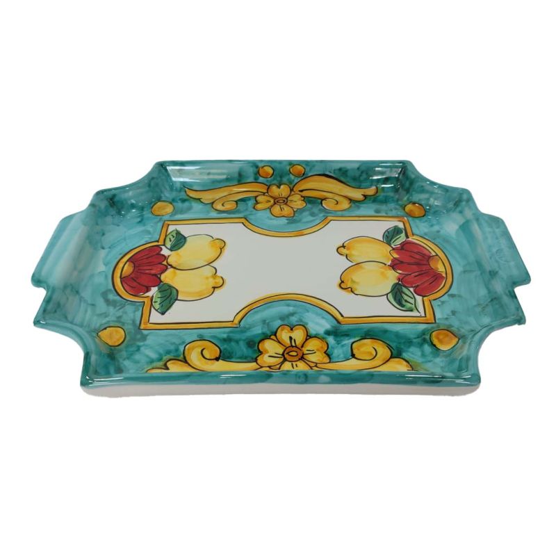 Plateau avec 6 tasses. Ligne Baroque et...