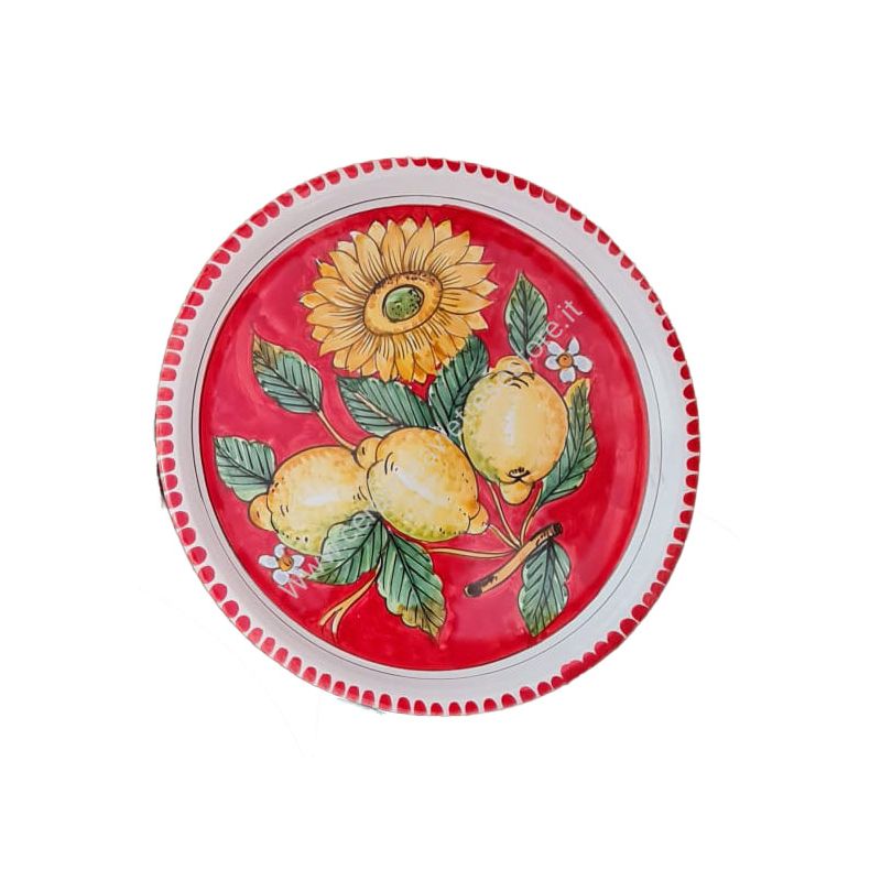 Restaurant Line – Pizzateller Zitrone und Sonnenblume, Linie Vietri Ceramic.