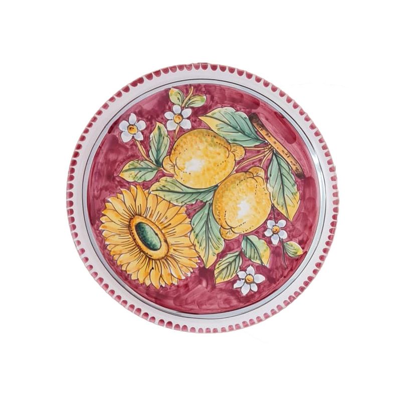 Restaurant Line – Pizzateller Zitrone und Sonnenblume, Linie Vietri Ceramic.