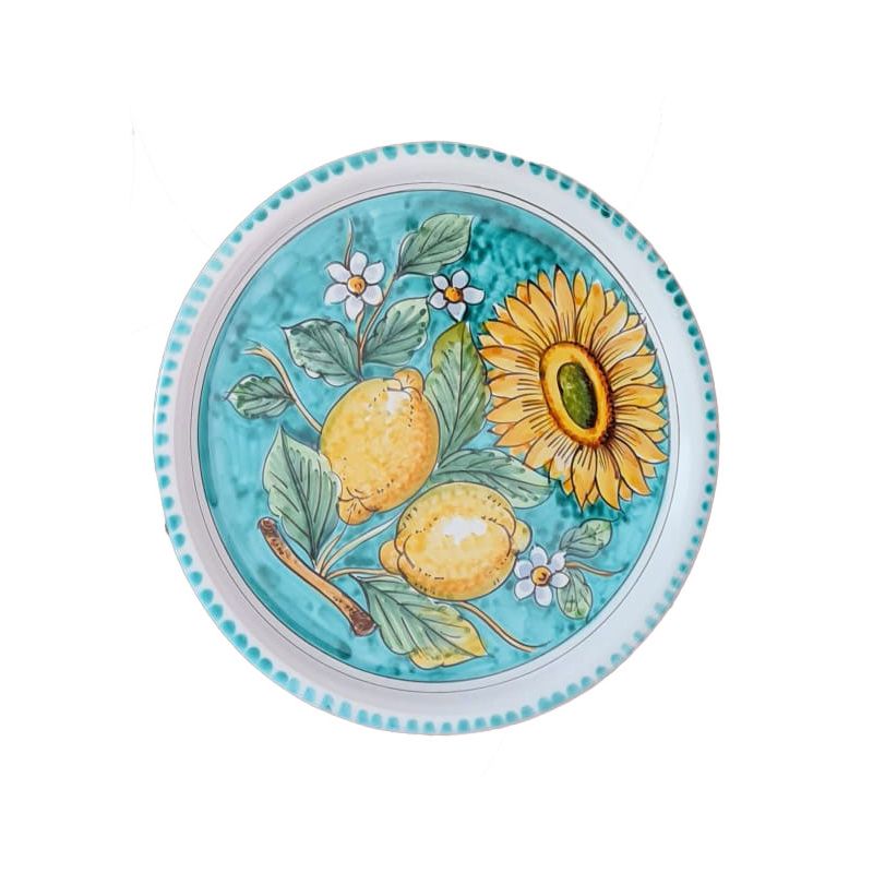 Restaurant Line – Pizzateller Zitrone und Sonnenblume, Linie Vietri Ceramic.