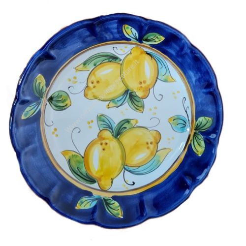 Restaurant Line - handpainted Vietri ceramic. Available soups, dinner, fruit/dessert, placemats, serving dishes.