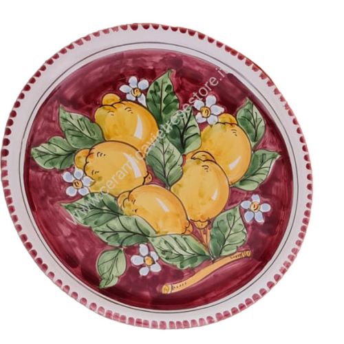 Restaurant Line - handpainted Vietri ceramic. Available soups, dinner, fruit/dessert, placemats, serving dishes.