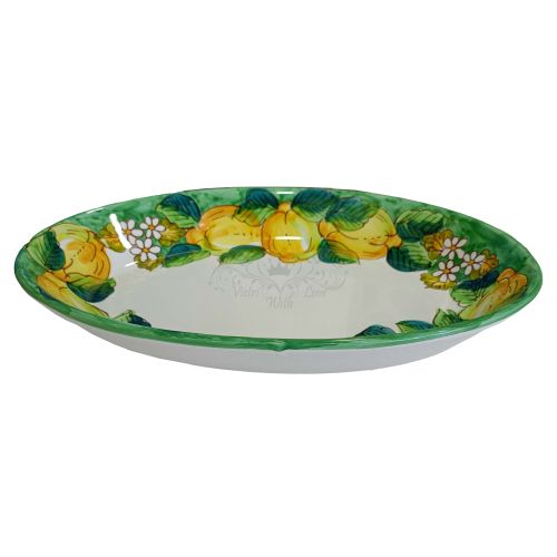 Oval bowl platter. Serving dish. Lemons & Orange Blossoms... 2