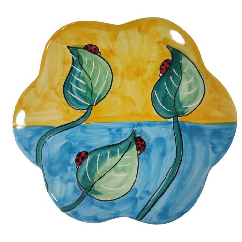 Pan rest. Handmade Vietri ceramic.