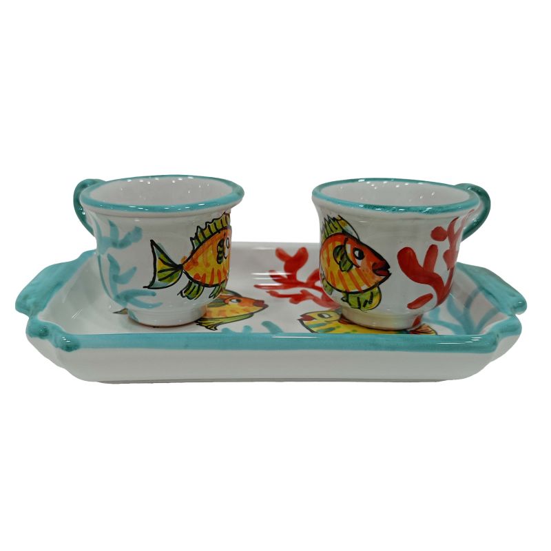 Coffee Cup and Tray Set “Tet-a-Tet” Favor....