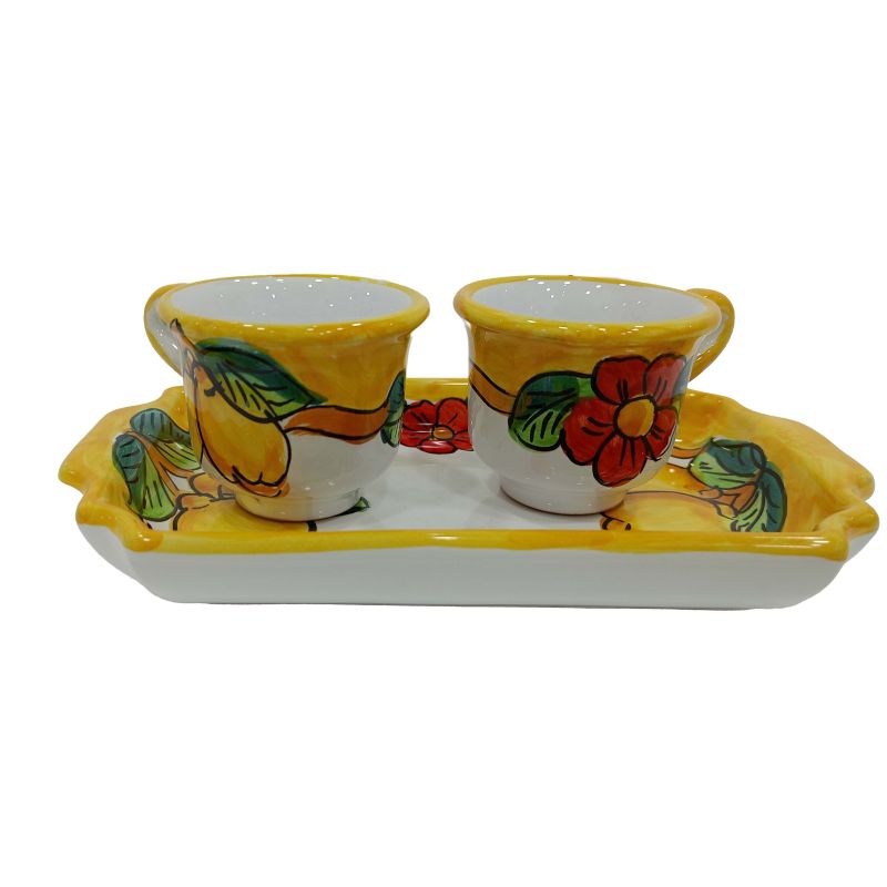 Coffee Cup and Tray Set “Tet-a-Tet” Favor....