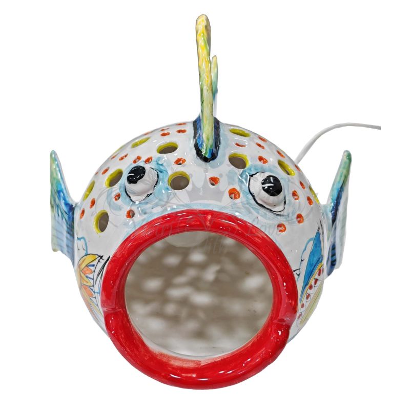 Fish. Home ornaments Lamp handpainted Vietri...