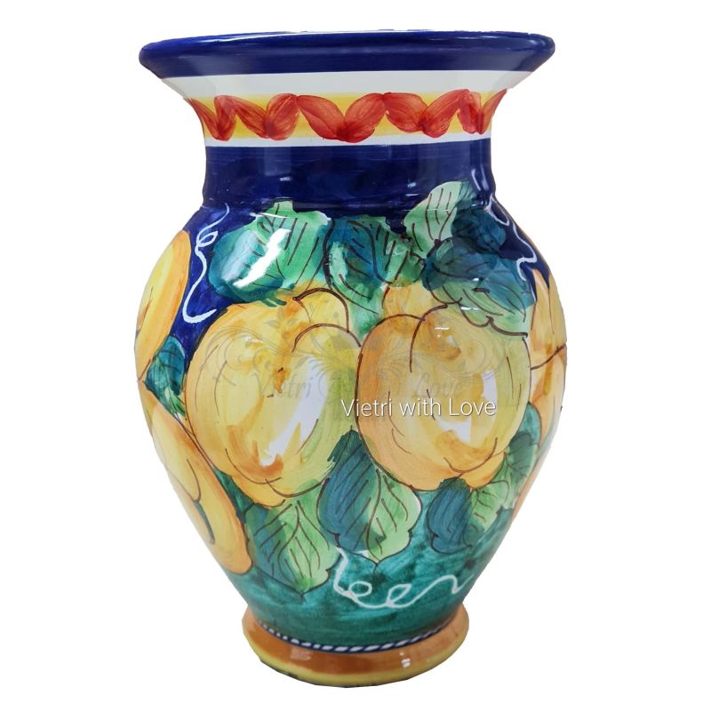Blumenvase, Blumenhalter. aus handbemalter...