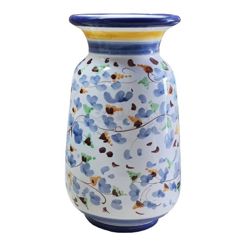 Vaso portafiori Porta fiori. Linea Fiori. in Ceramica di Vietri dipinta a mano.