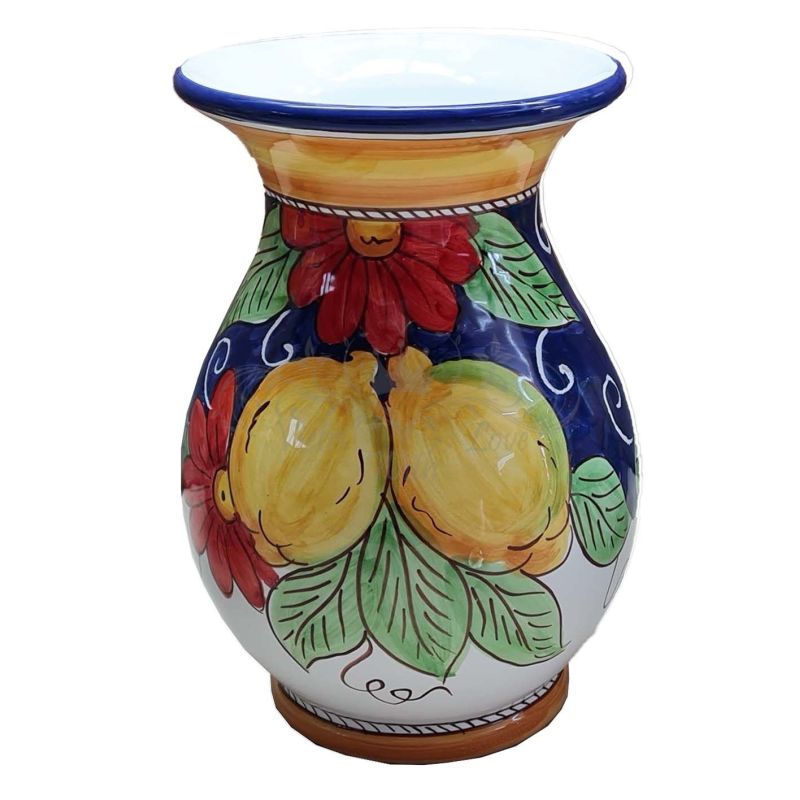 Blumenvase, Blumenhalter. aus handbemalter...