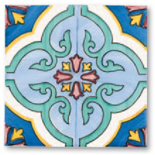 Mattonelle - piastrelle quadrate in ceramica vietrese...