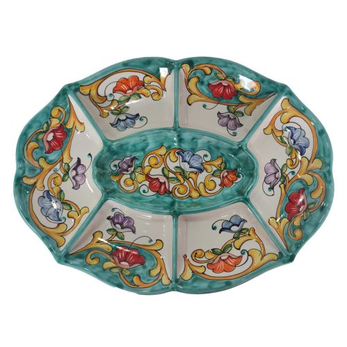Appetizer Platter. Cold Dinner. 7 Compartments. Baroque &...