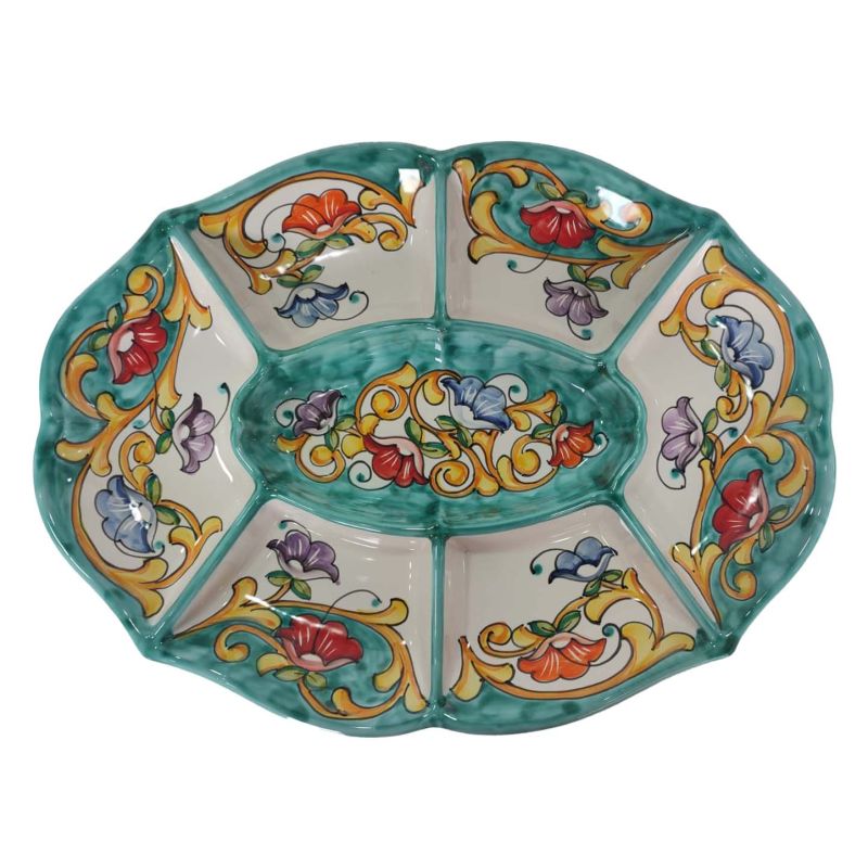 Appetizer Platter. Cold Dinner. 7 Compartments....