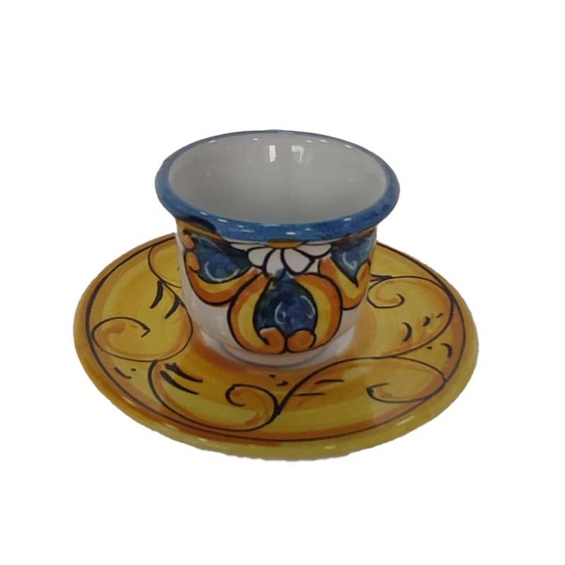 Plateau avec 6 tasses, soucoupes et sucrier....