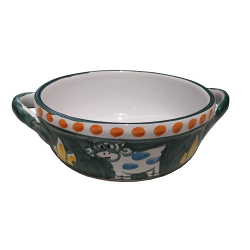 Terrina da forno linea Animaletti. Ceramica di Vietri