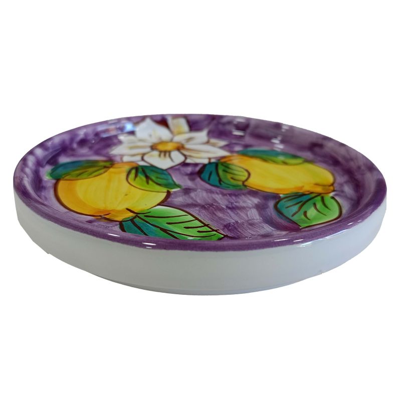 Under glass and/or under bottle. Hand painted...