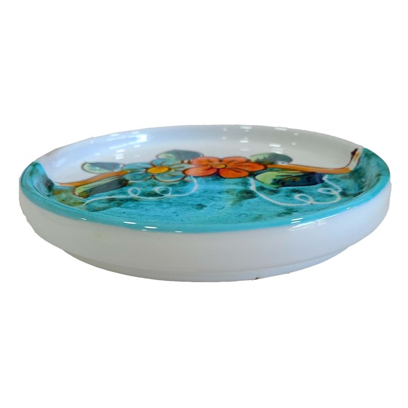 Under a glass and/or under a bottle. Hand...