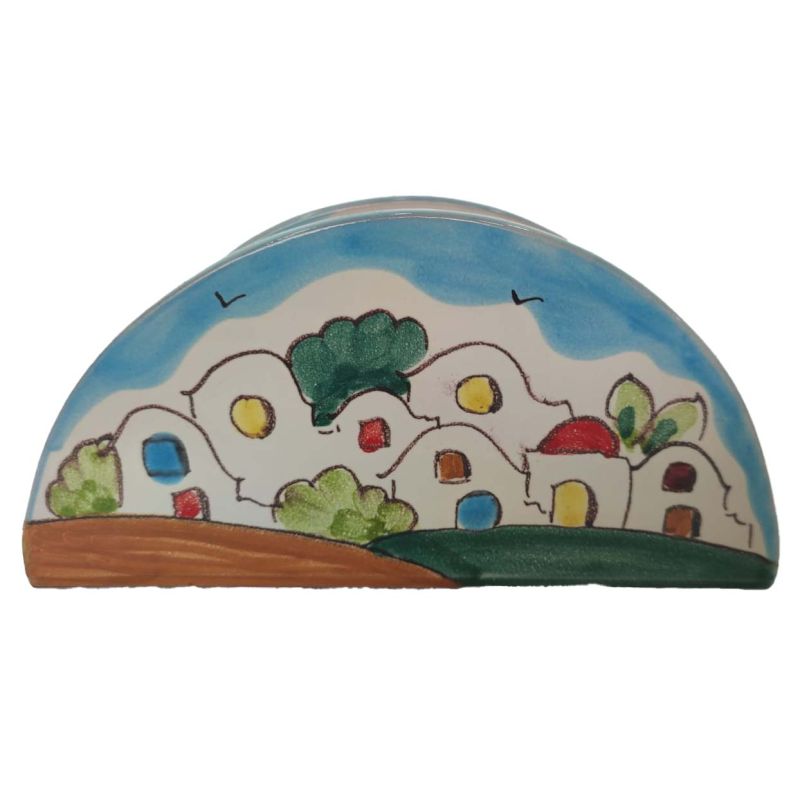 Porta tovaglioli. Ceramica di vietri dipinta a...