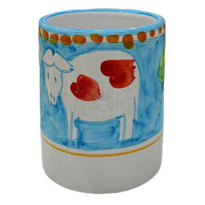 Bicchiere. Linea Animaletti. Ceramica di...