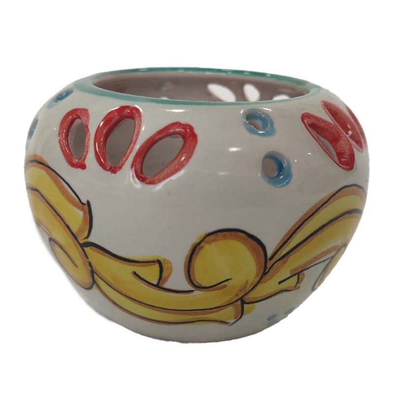 Mini Planter . handpainted Vietri ceramic