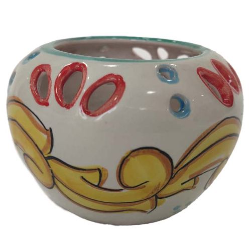 Mini Planter . handpainted Vietri ceramic