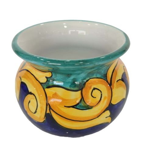 Flower Line Pflanzenhalter Cachepot. Handbemalte...