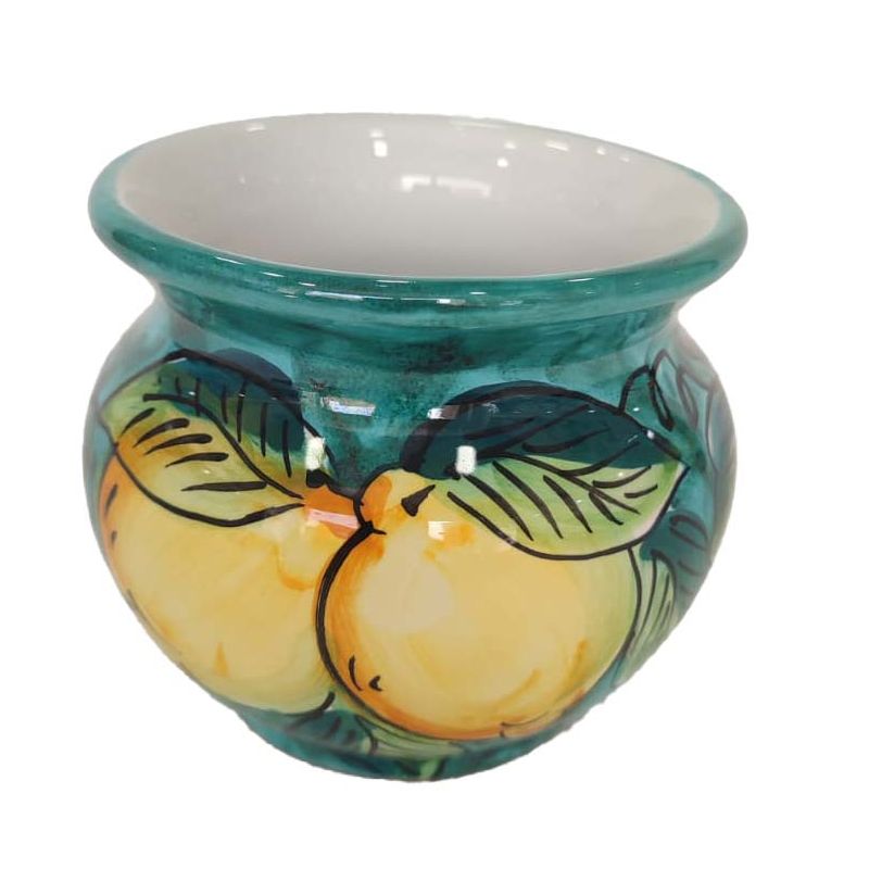 Cachepot Plant Holder Fruits line. Hand-painted...