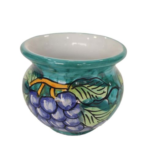 Cachepot Portapianta Linea Frutta. Ceramica di Vietri dipinta a mano.