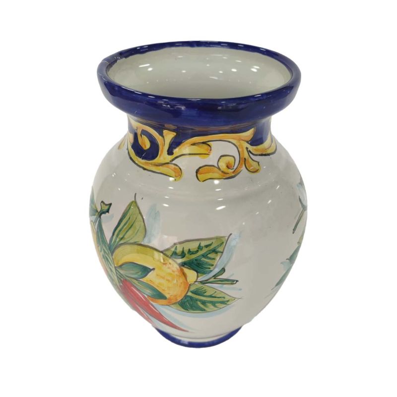 Blumenvase, Blumenhalter. aus handbemalter...