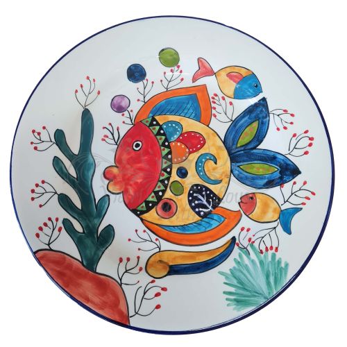 Piatto. Linea Naif.  Ceramica vietrese. Dipinta a mano.... 2